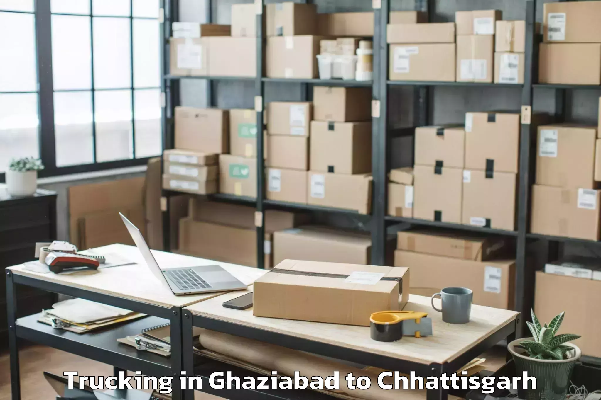 Affordable Ghaziabad to Lohandiguda Trucking